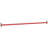 Vidaxl rekstat 125 cm en acier rouge