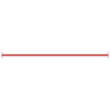 Vidaxl rekstat 125 cm en acier rouge