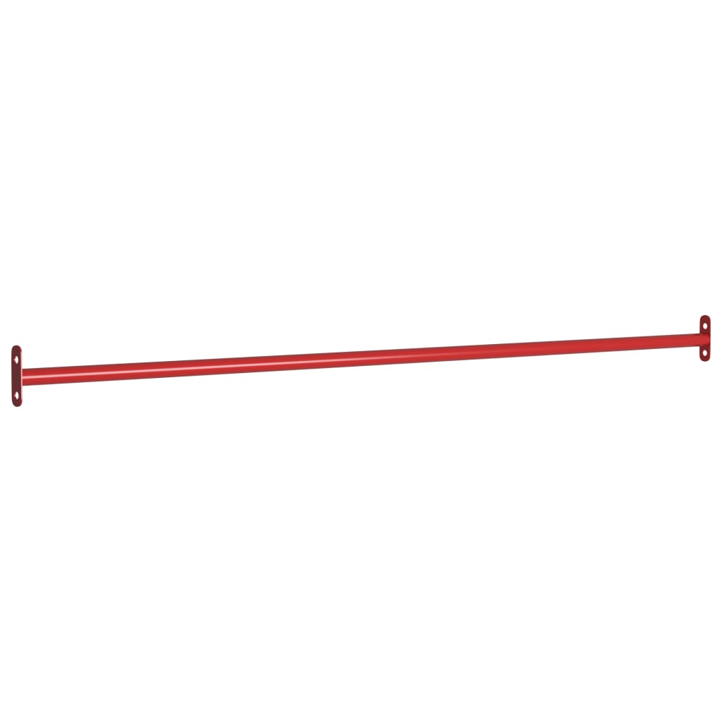Vidaxl rekkstaks 2 pcs 125 cm en acier rouge