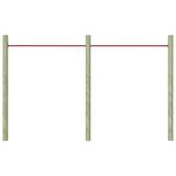 Vidaxl rekkstaks 2 pcs 125 cm en acier rouge