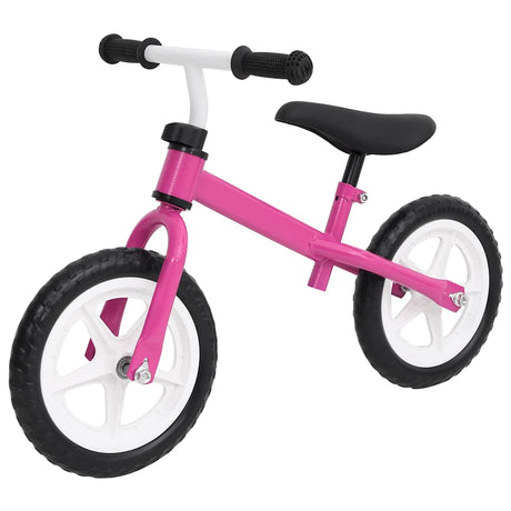 Vidaxl Balance Bike avec des roues de 9,5 pouces roses