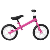 Vidaxl Balance Bike avec des roues de 9,5 pouces roses