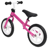 Vidaxl Balance Bike avec des roues de 9,5 pouces roses