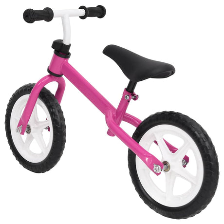 Vidaxl Balance Bike avec des roues de 9,5 pouces roses
