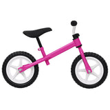 Vidaxl Balance Bike avec roues à 11 pouces roses