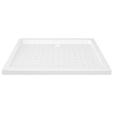 Bac de douche vidaxl avec goujons 90x70x4 cm ABS blanc