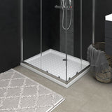 Bac de douche vidaxl avec goujons 90x70x4 cm ABS blanc