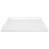 Bac de douche vidaxl avec goujons 80x100x4 cm ABS blanc