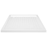 Bac de douche vidaxl avec goujons 90x90x4 cm ABS blanc