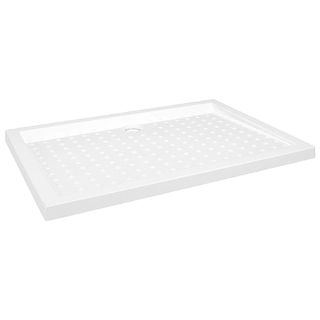 Bac de douche vidaxl avec goujons 70x100x4 cm ABS blanc