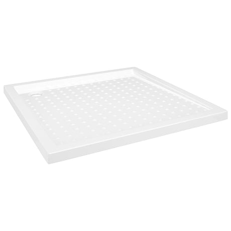 Bac de douche vidaxl avec goujons 80x80x4 cm ABS blanc