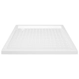 Bac de douche vidaxl avec goujons 80x80x4 cm ABS blanc