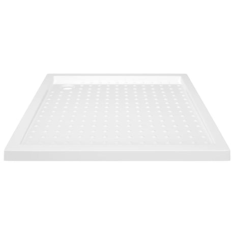 Bac de douche vidaxl avec goujons 80x80x4 cm ABS blanc