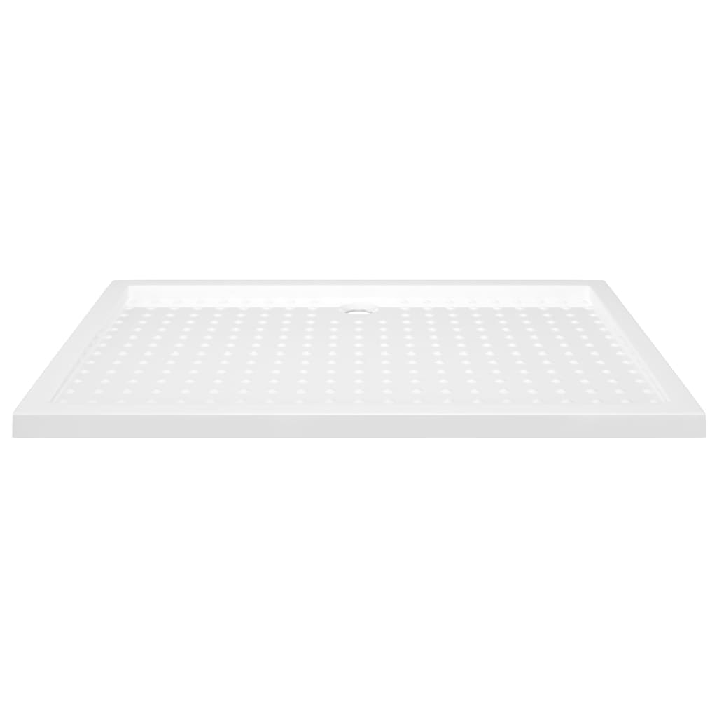 Bac de douche vidaxl avec goujons 80x120x4 cm ABS blanc