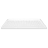 Bac de douche vidaxl avec goujons 80x120x4 cm ABS blanc