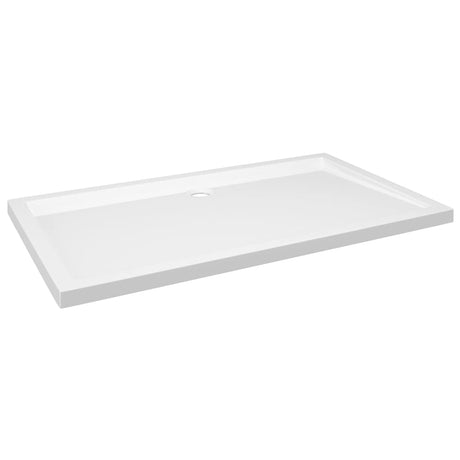Bac de douche vidaxl rectangulaire 70x120 cm ABS blanc