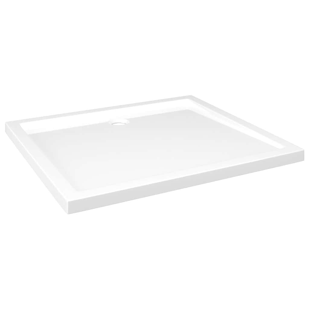 Bac de douche vidaxl rectangulaire 80x90 cm Abs blanc