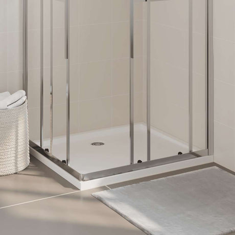 Bac de douche vidaxl rectangulaire 80x90 cm Abs blanc