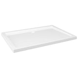 Bac de douche vidaxl rectangulaire 80x110 cm Abs blanc