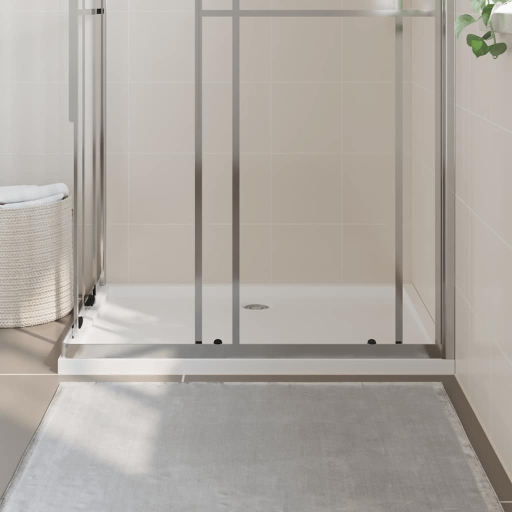 Bac de douche vidaxl rectangulaire 80x110 cm Abs blanc