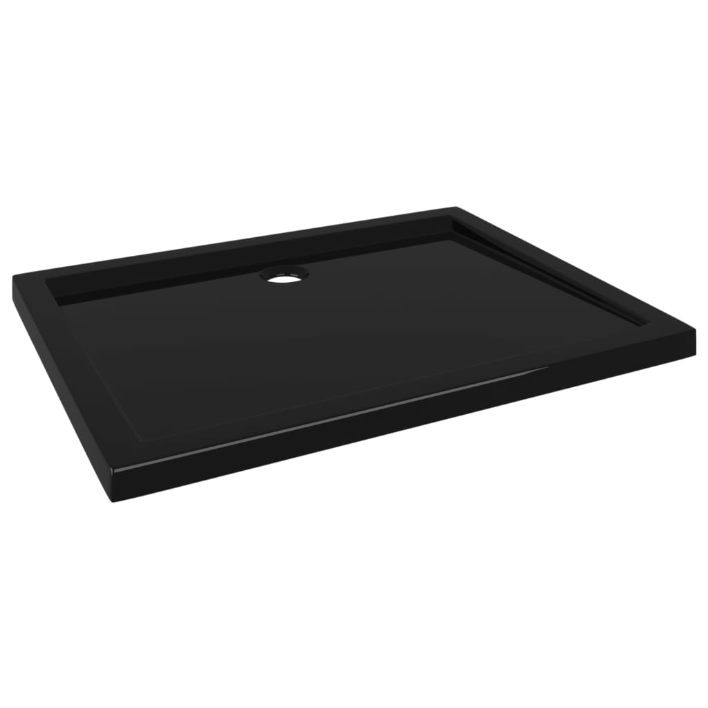 Vidaxl Doccia vassoio rettangolare 70x90 cm nero