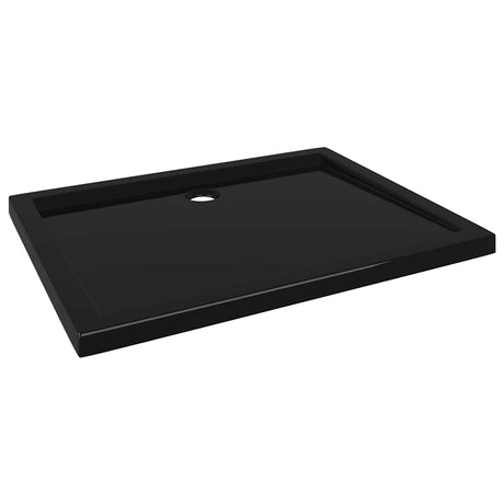 Bac de douche vidaxl rectangulaire 80x100 cm abs noir