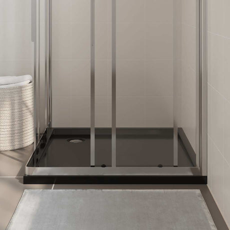 Vidaxl Shower Tray Square 90x90 cm ABS Black