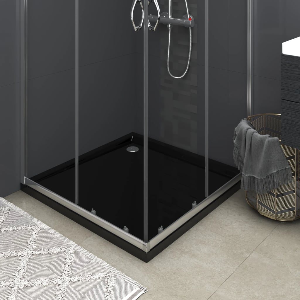 Vidaxl shower tray square 90x90 cm Black