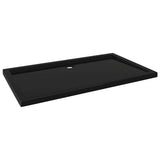 Plateau de douche vidaxl rectangulaire 70x120 cm ABS noir