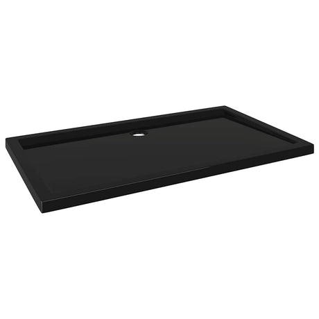 Plateau de douche vidaxl rectangulaire 70x120 cm ABS noir