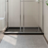 Plateau de douche vidaxl rectangulaire 70x120 cm ABS noir