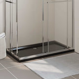 Plateau de douche vidaxl rectangulaire 70x120 cm ABS noir