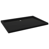 Bac de douche vidaxl rectangulaire 70x100 cm abs noir
