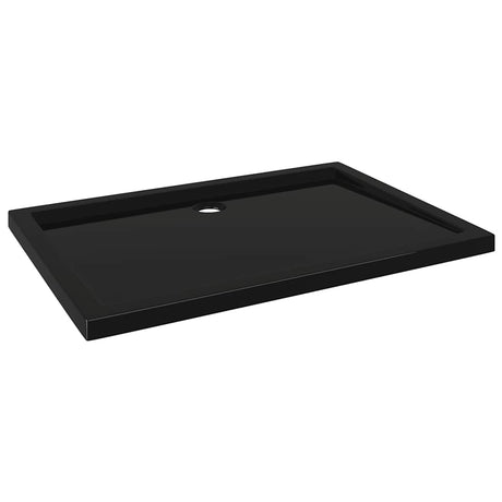 Bac de douche vidaxl rectangulaire 70x100 cm abs noir