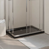 Bac de douche vidaxl rectangulaire 70x100 cm abs noir
