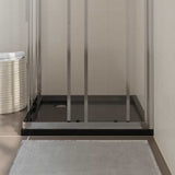 Vidaxl Shower Tray Square 80x80 cm ABS Black
