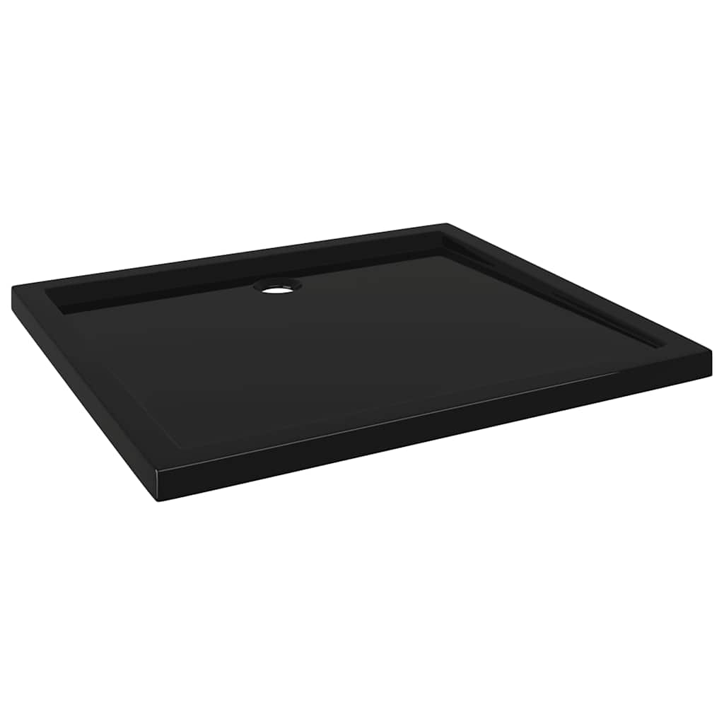Bac de douche vidaxl rectangulaire 80x90 cm ABS noir