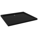 Bac de douche vidaxl rectangulaire 80x90 cm ABS noir