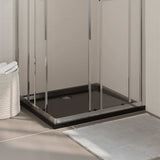 Bac de douche vidaxl rectangulaire 80x90 cm ABS noir