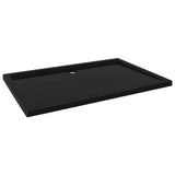 Bac de douche vidaxl rectangulaire 80x120 cm ABS noir