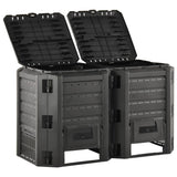 Vidaxl Compost Bin 800 L Nero