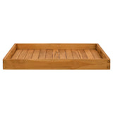 Bac vidaxl 70x70 cm teck solide
