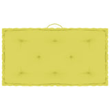 Coussin de plancher de palette vidaxl 73x40x7 cm pommes en coton vert
