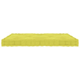 Coussin de plancher de palette vidaxl 73x40x7 cm pommes en coton vert