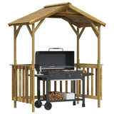 Vidaxl Barbecue Copertura 163.5x93x210 cm in legno di pino impregnato