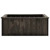 Vidaxl Planter surélevé 74x77x30 cm en pin solide gris