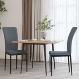 Vidaxl eetkamerstoelen 2 st fluweel donkergrijs