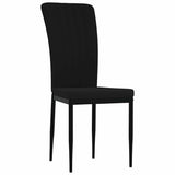 Vidaxl eetkamerstoelen 2 st fluweel zwart