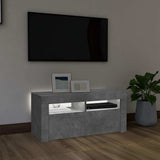 Vidaxl tv-meubel met led-verlichting 90x35x40 cm betongrijs