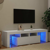 Vidaxl tv-meubel met led-verlichting 140x36,5x40 cm wit